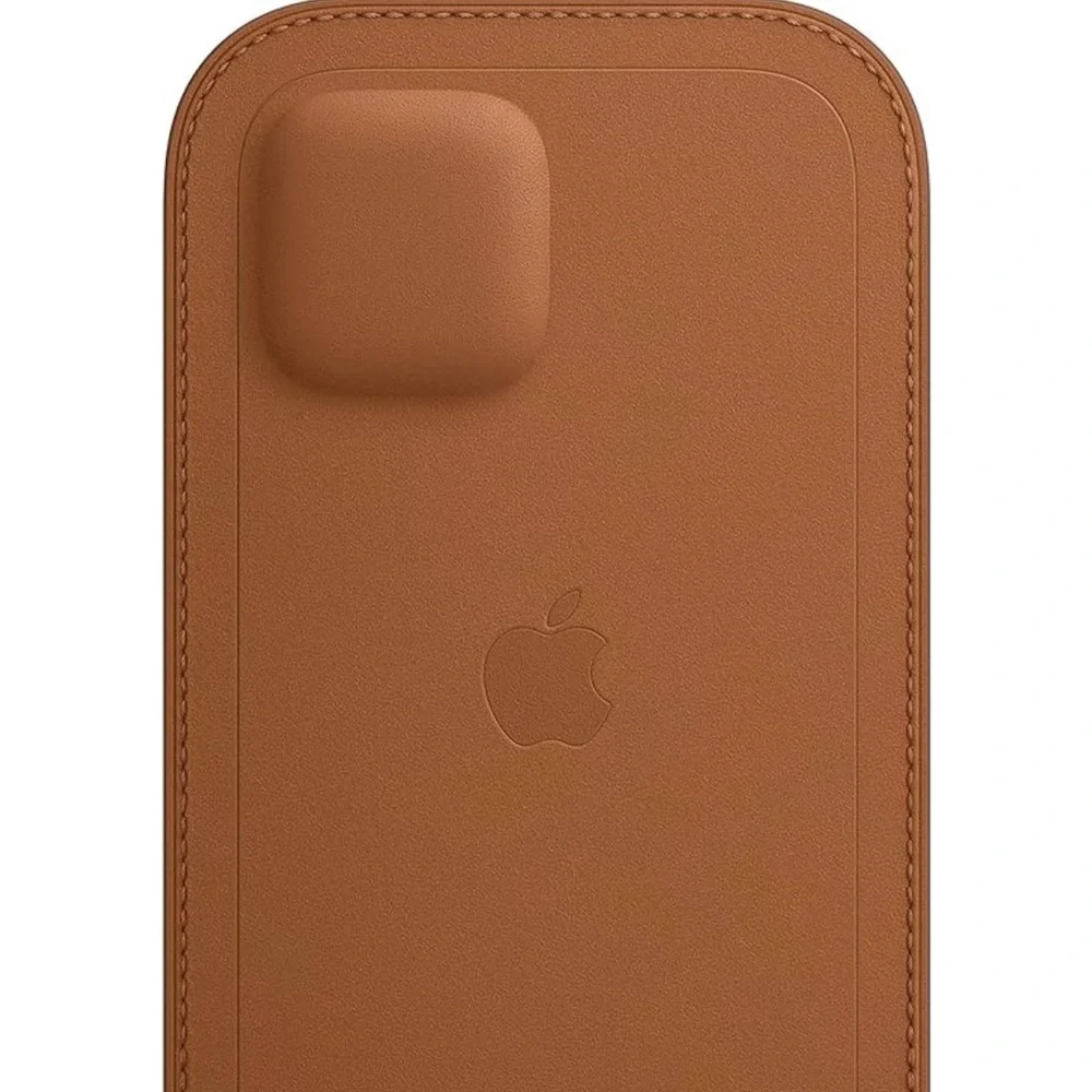 Apple iPhone 12 and 12 Pro Leather Sleeve with MagSafe - Saddle Brown